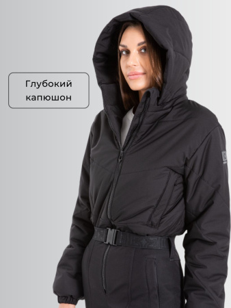 Демисезонный женский горнолыжный комбинезон Черный